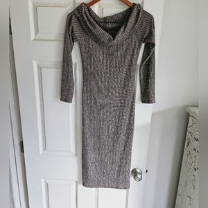 Brown Uptown S Midi Dress Excellent Condition